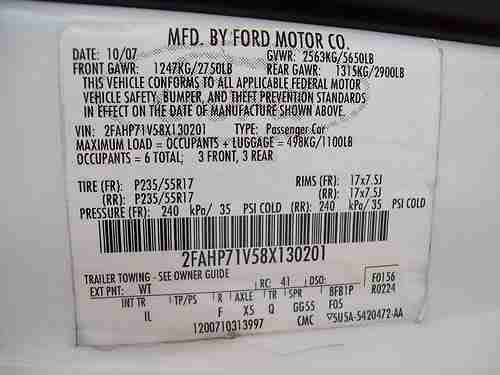White 2008 Ford Crown Victoria - One Owner, image 4