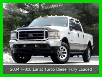 2004 ford f350 lariat 4 door 4x4 short bed sun roof 6.0l powerstroke diesel ac