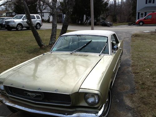 1966 mustang coupe not fastback ...nice pony interior.