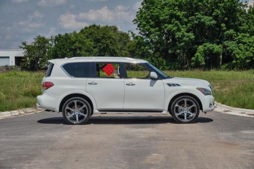 2012 infiniti qx56 4 wheel drive with custom rims