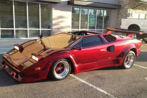 1989 red lamborghini kit car great condition runs well engine transmission break