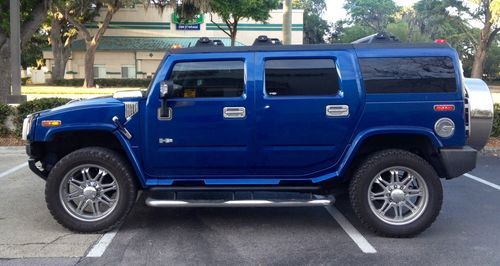 2006 hummer h2 rare limited/luxury edition 3rd row, 22'rims,great florida  truck