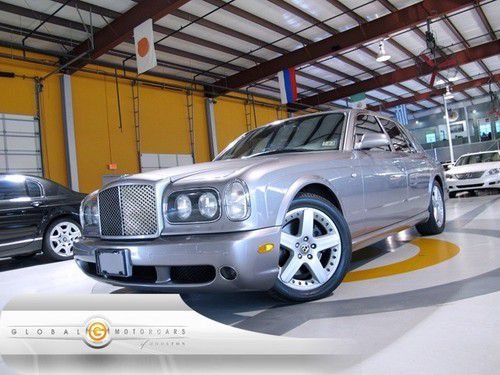 03 bentley arnage mulliner 6.75l twin turbo auto nav pdc rear trays sunroof 21k