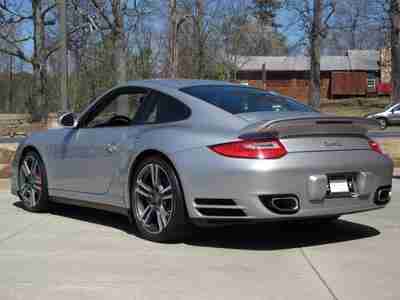 2010 PORSCHE 911 Turbo Coupe/ One-Owner/ PDK/ Silver over Grey/ Very Low Mileage, US $119,990.00, image 4