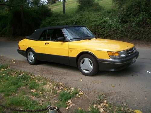 Rare 91 saab 900 spg turbo convertible