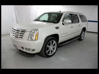 07 escalade esv 4x4, 6.2l v8, leather, sunroof, navi, dvd, quad buckets, clean!