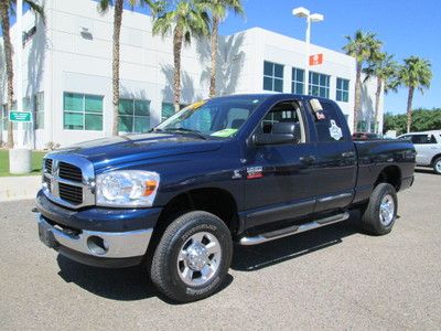 2007 4x4 4wd turbo diesel automatic 5.9l blue quad cab pickup truck one owner