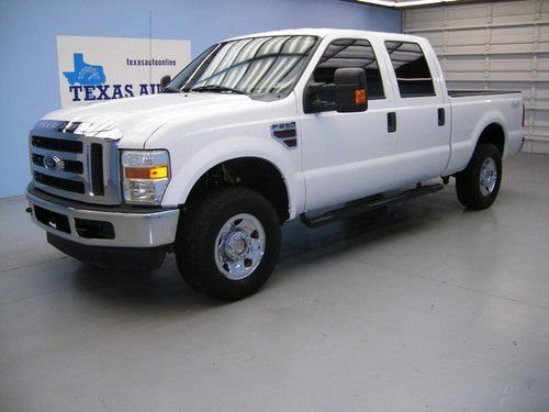 We finance!!  2008 ford f-250 xlt 4x4 powerstroke diesel crew cab auto tow cd!!