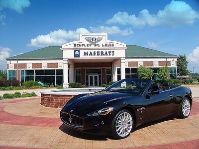 2010 maserati granturismo convertible black black 1 owner sold &amp; serviced by us.