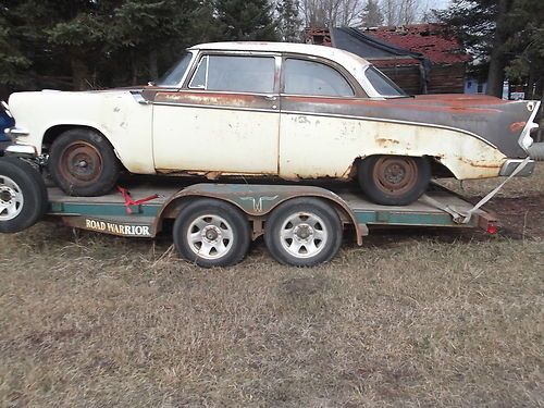 1956 dodge coronet 2 door with good title rat rod parts car only