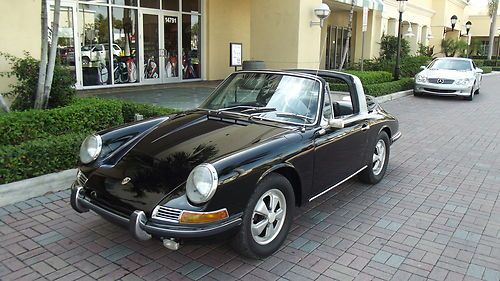 1968 porsche 912. very rare soft window targa. triple black. superb car!!!