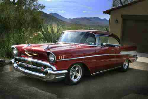 1957 Chevrolet Bel Air, 2dr hardtop, ZZ4-350/350 combo $46,950 or cash offer, image 2