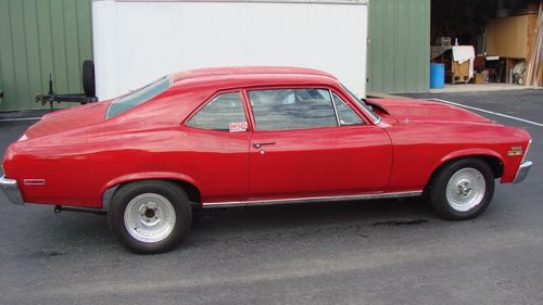 1971 chevrolet nova street rod hot rod red chevy roll cage v8 no reserve!!!