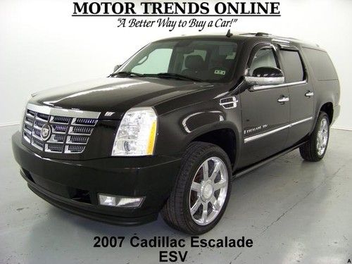 Awd esv premium navigation dual dvd 22s htd ac seats 2007 cadillac escalade 78k