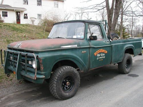 1962 ford f100 4x4 rare shop hot rat rod truck classic collector only 2809 made