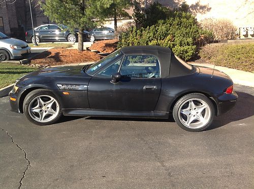 1998 black bmw m roadster convertible, 74,000 miles