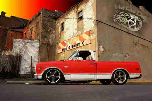 1968 C10 CHEVY HOTROD RAT ROD STREET HOT ROD AIR RIDE BAGGED PATINA PICKUP TRUCK, image 2
