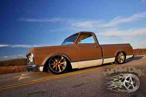 1968 C10 CHEVY HOTROD RAT ROD STREET HOT ROD AIR RIDE BAGGED PATINA PICKUP TRUCK, image 14