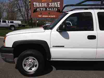 NO RESERVE 4x4 EXT CAB GREAT BED RACK 2500 HD SILVERADO GOOD TIRES CLEAN, image 4