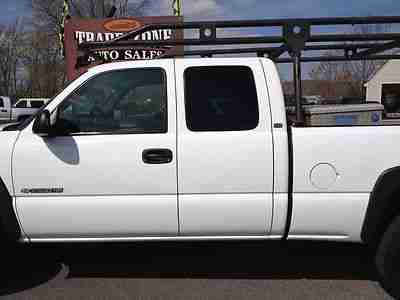 NO RESERVE 4x4 EXT CAB GREAT BED RACK 2500 HD SILVERADO GOOD TIRES CLEAN, image 5