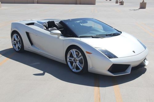 2009 lamborghini gallardo lp560-4 spyder 2-door 5.2l v10 rare baloon white mint