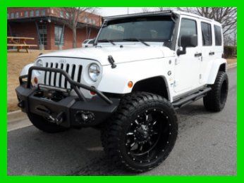 New! 3.5" rubicon express lift 22" wheels custom led lightbar fabfours bumpers