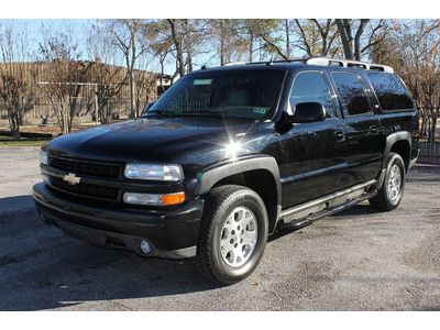 05 chevy suburban z71 4x4 1 owner nav rear dvd mroof cd 4 captain heated seats!!