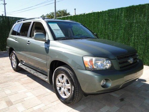 2004 toyota highlander lmt one owner all wheel drive leather roof super clean