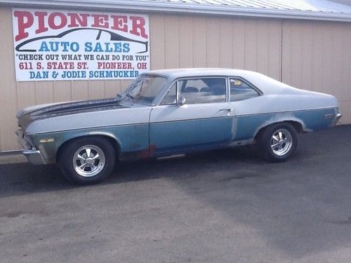 1970 nova,v8,4speed,project car