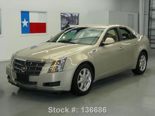 2009 cadillac cts sedan auto heated leather bose 49k mi texas direct auto