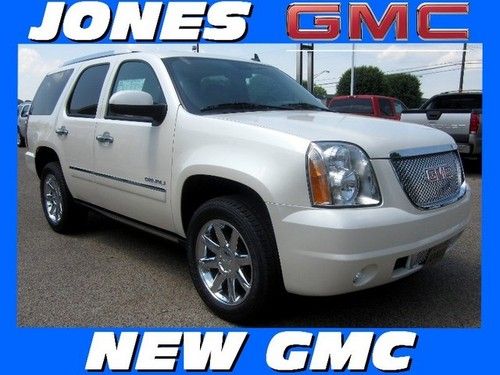 New 2013 gmc yukon awd denali msrp $64570 white diamond tricoat