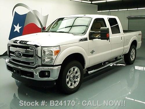 2011 ford f-250 lariat crew diesel fx4 4x4 rear cam 34k texas direct auto