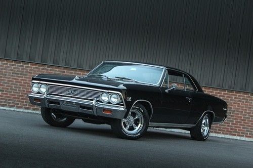 1966 chevrolet chevelle ss recreation - 454 big block, a/c, laser straight black