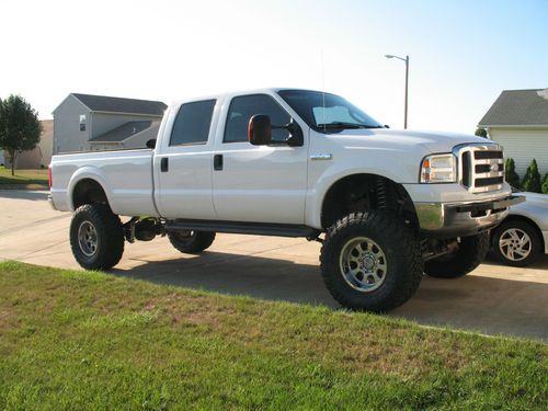 2005 f350 super duty lariat crew cab powerstroke diesel lifted 4x4