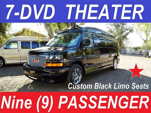 Real nice, 7 tv-dvd theater package, 9 passenger custom conversion van,