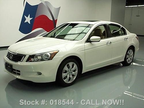 2010 honda accord ex-l v6 auto sunroof htd leather 15k texas direct auto