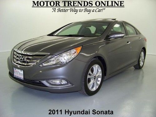 Limited navigation rearcam sunroof leather htd seats 2011 hyundai sonata 27k