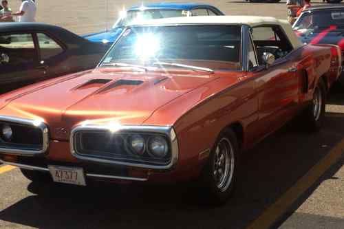 Fully restored 440 convertible r/t  burnt orange exterior/interior w/ white top