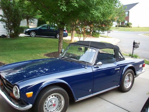 Nice 1974 convertible tr6 2.5l inline 6 with overdrive