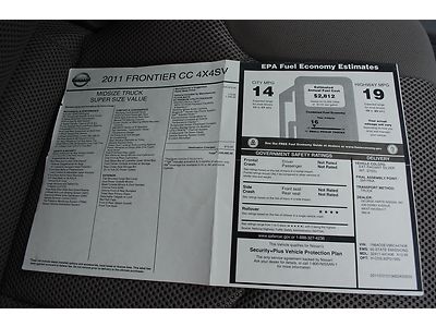 2011 NISSAN FRONTIER SV PREMIUM 4WD 4X4 CREW CAB STUNNING 1 OWNER WARRANTY LOOK, US $23,990.00, image 70