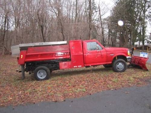 1997 ford f350 xl diesel dump body 4x4 powerstroke 7.3 plow sander