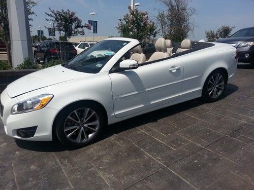 2011 volvo c70 white automatic convertible leather turbocharged