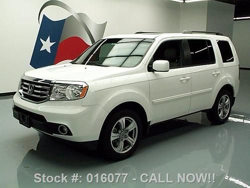 2012 honda pilot ex-l htd leather sunroof rear cam 32k texas direct auto