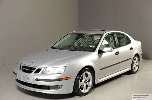 2004 saab 9-3 linear sedan sunroof leather xenons 5speed alloys clean autocheck