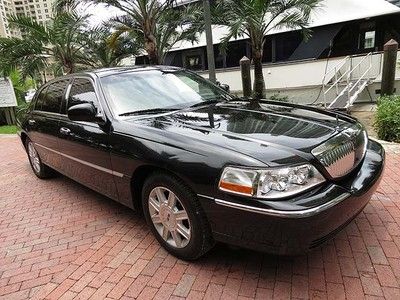 2006 lincoln town car l -  extended length, lifetime florida car