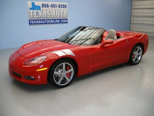 We finance!! 2008 chevrolet corvette c6 convertible auto nav hud bose texas auto