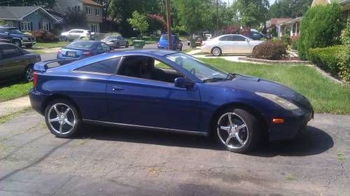 2000 toyota celica gts - low miles! chrome rims!