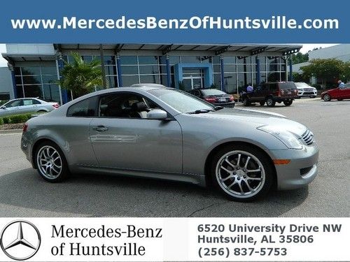G35 coupe grey gray black leather low miles finance