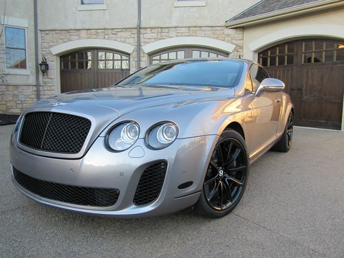 Bentley gt supersports- rare rear seat- tempest silver/beluga-warranty