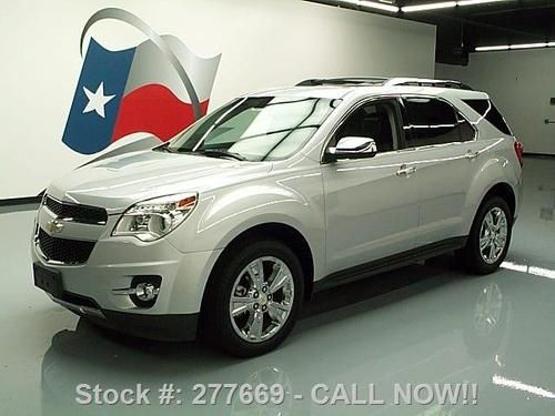 2011 chevy equinox ltz sunroof nav dvd rear cam 42k mi texas direct auto